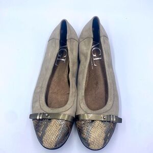 AGL snakeskin ballerina flats suede N558436 size 41